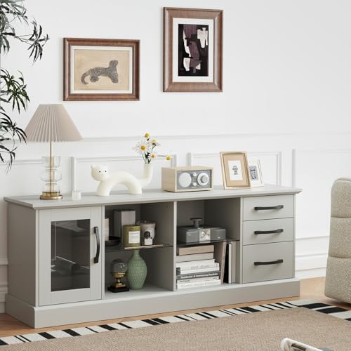 Farmhouse TV Stand for 73 Inch TV, view 5