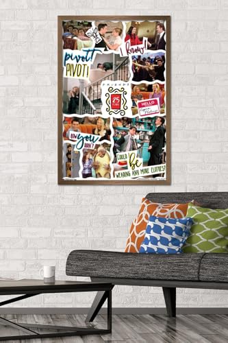 Friends - 25th Wall Poster, 22.375" x 34", Bronze Framed Version