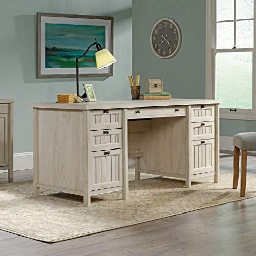 Costa Office Desk with Drawers, Executive Desk with File Drawer Storage, view 3