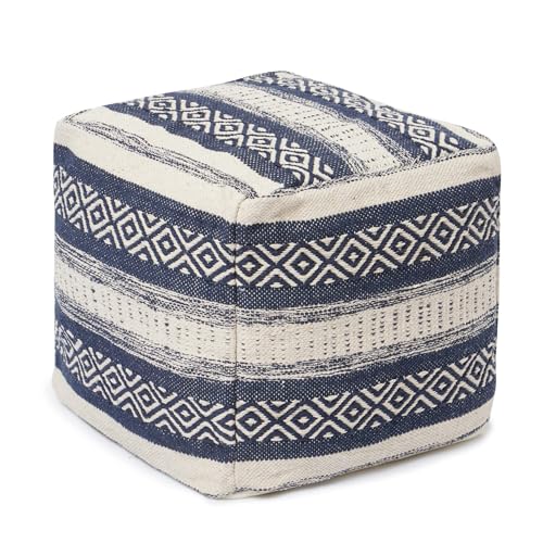 · REDEARTH · Pouf Ottoman with Filler Textured Storage Cube Bean Bag Pouffe, view 2