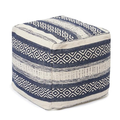 · REDEARTH · Pouf Ottoman with Filler Textured Storage Cube Bean Bag Pouffe, view 2
