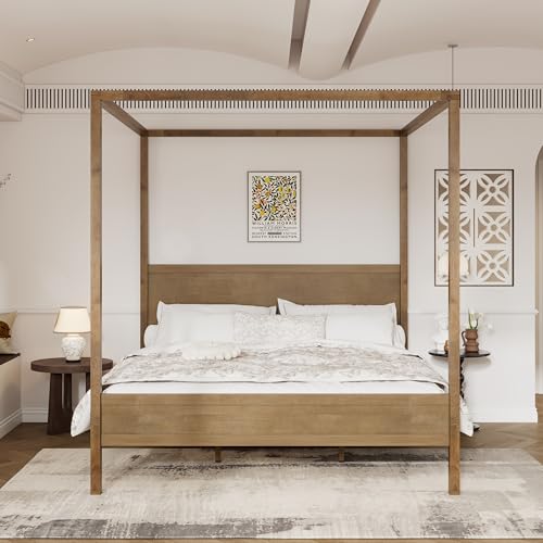 Gana Classic Canopy Bed Frame King Size, view 2