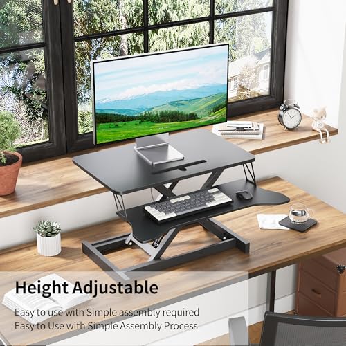 Standing Desk Converter, Height Adjustable Sit to Stand Up Workstation, view 4