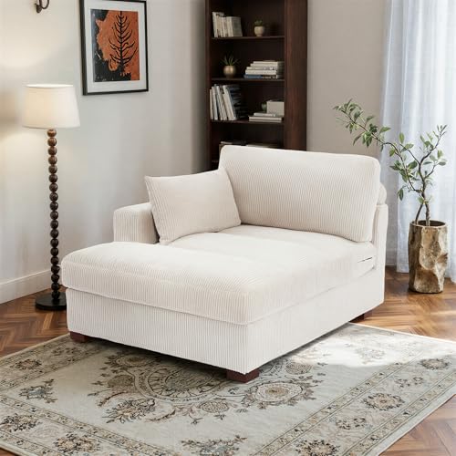 Oversized Chaise Lounge Chair with Right Armrest, view 5