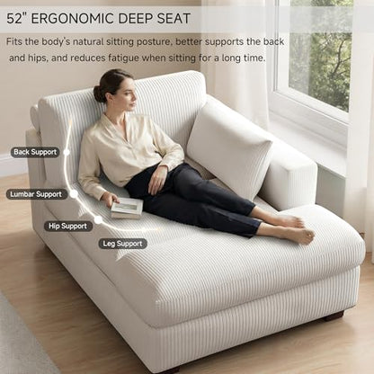 Oversized Chaise Lounge Chair with Right Armrest, view 6