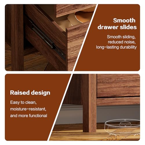 Dresser for Bedroom with 6 Drawers, 47.2" Modern Chest of Drawers, view 5