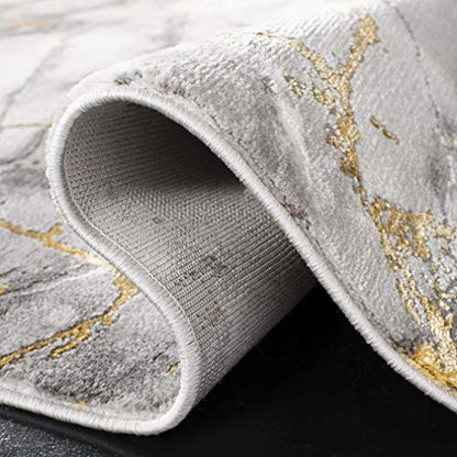 SAFAVIEH Craft Area Rug 6'7"x9', Modern Grey & Gold CFT877F, view 7