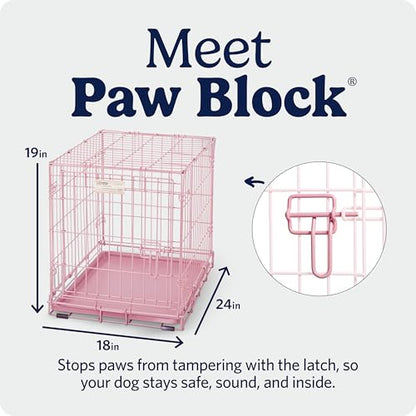 Midwest 24-Inch Pink Single Door iCrate, for Small Breeds, 12-20 lbs, view 5