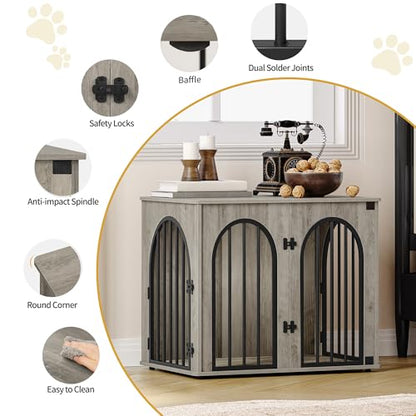 26.8'' Dog Crate Furniture, Dog Kennel Indoor for Small Dogs, view 8