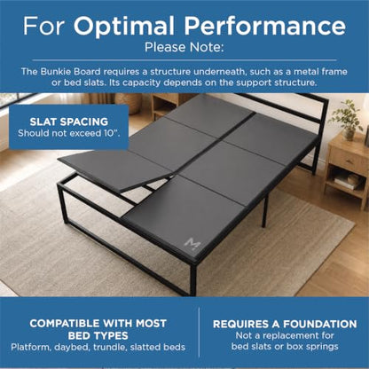 Heavy Duty Bunkie Board Queen Size (60x80) - Under Bed Support, view 6