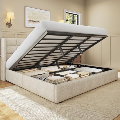 King Size Lift Up Storage Bed Frame, view 2