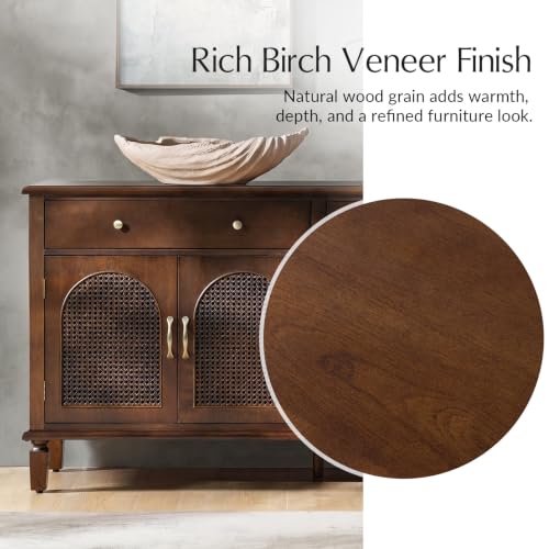 Sideboard Buffet Cabinet, 63'' Storage Cabinet with Adjustable Shelves, view 7