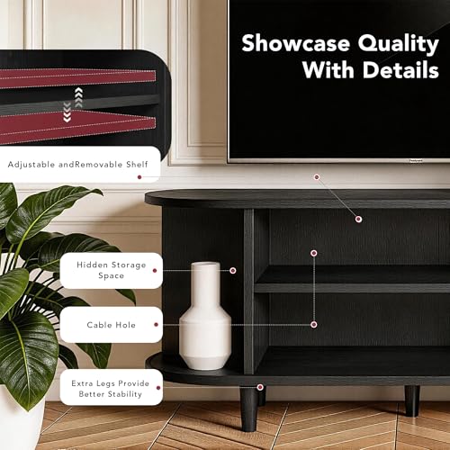 MXV 80" TV Stand with Sliding Doors for Living Room, view 5