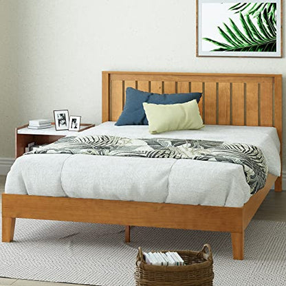 Zinus Alexis Deluxe Wood Platform Bed Frame with Headboard, King, view 2