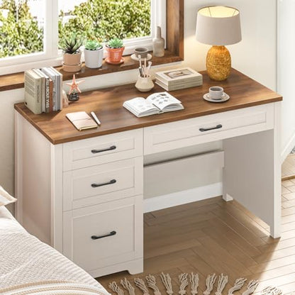 Farmhouse 47" Executive Desk with File Drawer, Workstation for Home Office, view 8