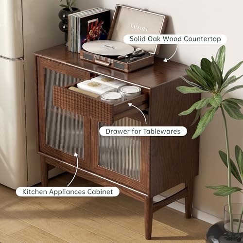 Solid Wood Sideboard Buffet Cabinet, view 5