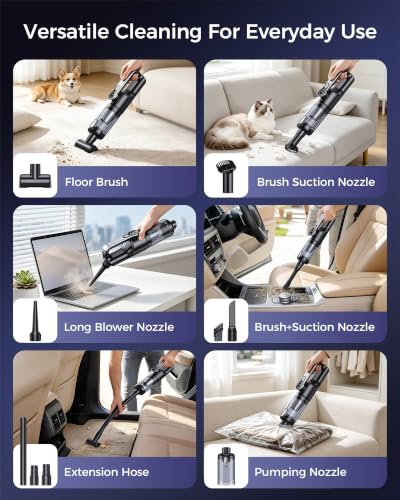 Cordless Handheld Vacuum Cleaner, 2-in-1 Vacuum & Blower, view 7