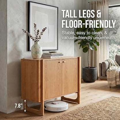 Apollo Solid Wood Accent Cabinet & Media Console, Light Oak, view 5