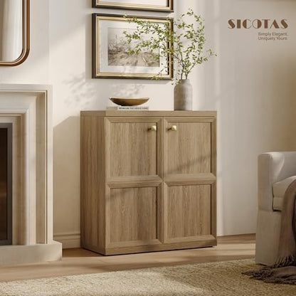 Buffet Cabinet with Storage, 92.7"W Modern Credenza for Living Room, view 4