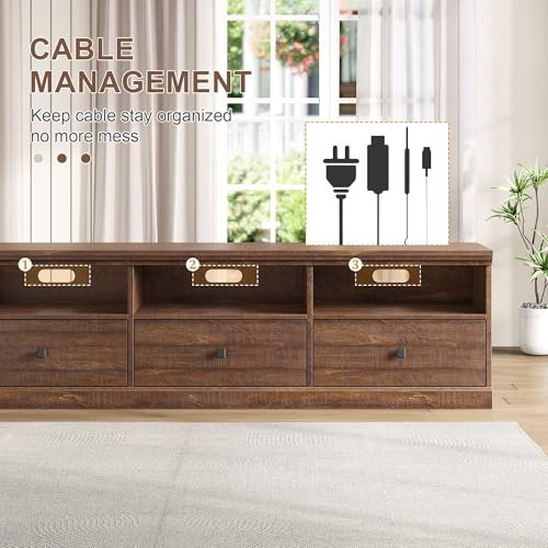GAOMON 70 Inch Modern TV Stand for TVs Up to 80", view 8