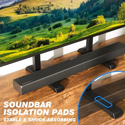 Table Top TV Stand with Height Adjustable TV Legs for 37-90 Inch TVs, view 6