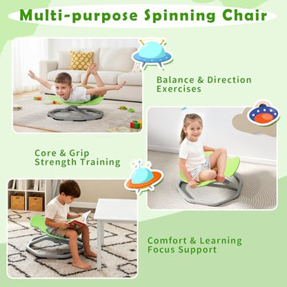 Spinning Chair for Kids, Sensory Swivel Chair for Autistic Children