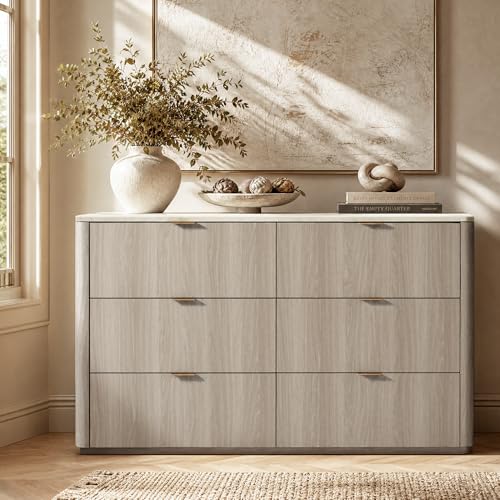 6 Drawer Dresser for Bedroom, view 4