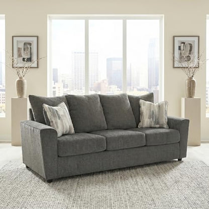 Signature Design by Ashley Stairatt Casual Sofa with Flared Arms, Gray