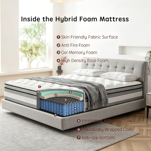 King Size Mattress, 12 Inch King Mattress in a Box, view 5