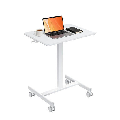 Mobile Standing Desk with Wheels, Small Rolling Desk Adjustable Height