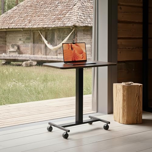 Small Rolling Laptop Standing Desk, view 3