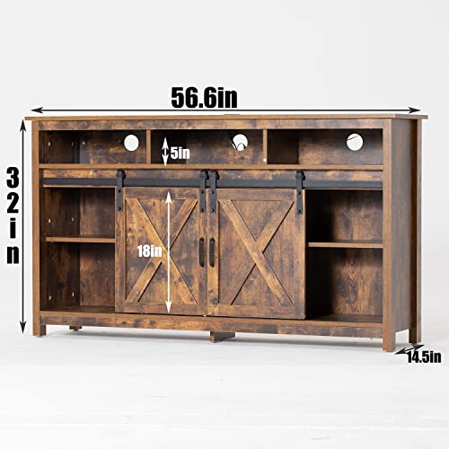 Farmhouse TV Stand for 65 inch TVs, view 3