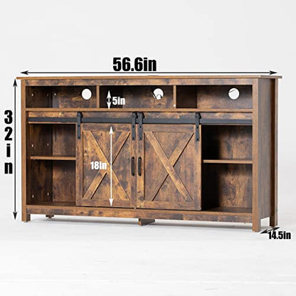 Farmhouse TV Stand for 65 inch TVs, view 3