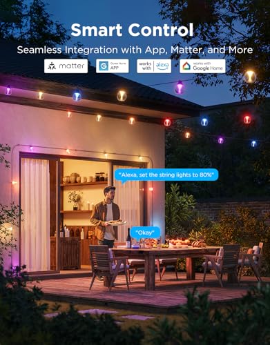 Govee Clear Bulb Outdoor String Lights 144ft, view 6
