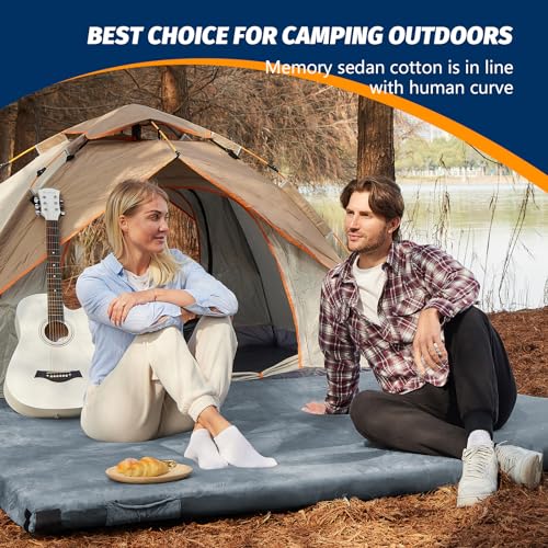Memory Foam Camping Mattress Pad, CertiPUR-US Sleeping Mat, view 3