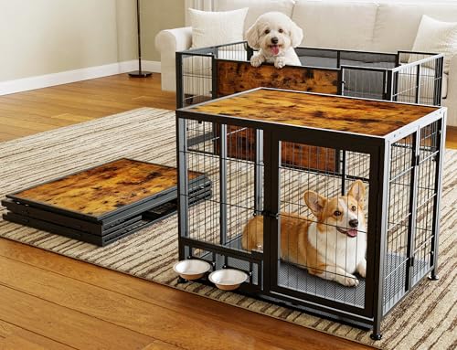 Heavy Duty Dog Crate for Medium Dogs, view 2