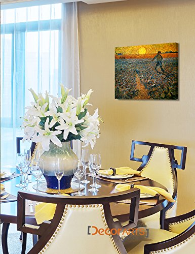 The Sower, Vincent Van Gogh Art Reproduction. Giclee Canvas Prints Wall Art for Home Decor 20x16