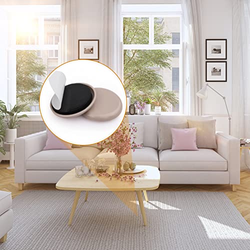 Furniture Sliders for Carpet & Hardwood Floors, 16 Pack 2 Inch Furniture Moving Pads with Heavy Duty Adhesive, Easily Move Any Item While Protect The Floor