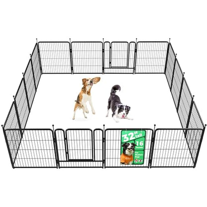 Rollick Dog Playpen, Indoor, Yard & RV Camping, 32" H, 16 Panels, view 2