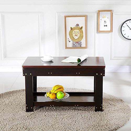 Kids Activity Table with Board for Bricks Activity Play Table (Dark Brown), view 8