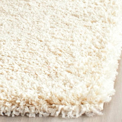 SAFAVIEH California Shag Collection Area Rug - 8' x 10', Ivory, Non-Shedding & Easy to Clean, Ultra Plush Thick Pile, Ideal for Living Room, Bedroom, Dining Space (SG151-1212)