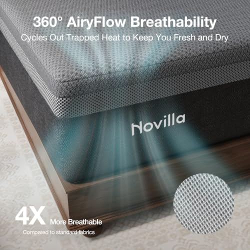 AiryFlow Graphene 14 Inch King Size Mattress, Cooling Memory Foam, view 7