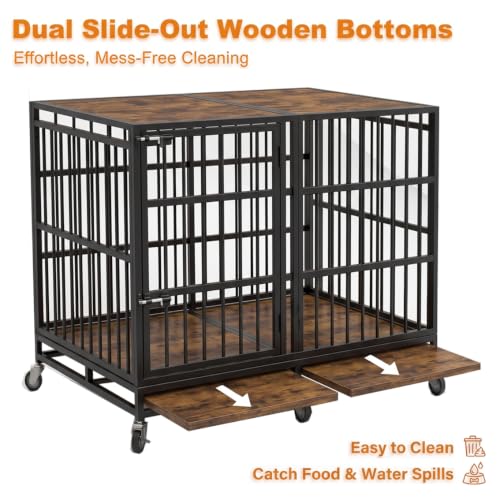 BOLDBONE 54'' Dog Crate Furniture, Dog Kennel Indoor for Large/Giant Dogs, view 4
