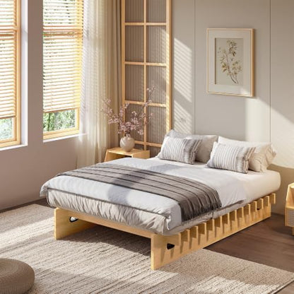 Full Size Wood Platform Bed Frame - Easy Assembly in Minutes, view 2