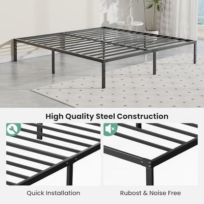Full Size Metal Bed Frame, Platform Bed Frame, 12 Inch, view 6