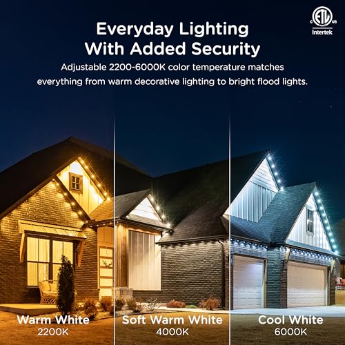 Eternity Permanent Outdoor Lights, 150ft with 108 RGBWIC LED Lights, App‑Controlled, Cuttable, Christmas, Accent & Year‑Round Eave Lighting, Works with Alexa & Google Home, 85102