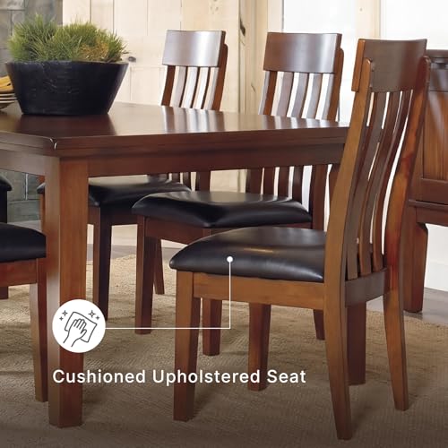 Signature Design by Ashley Ralene Rake Back 19" Dining Room Chair 2 Count, Medium Brown
