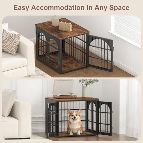 32" Heavy Duty Dog Crate Furniture for Small and Medium Dogs, view 6