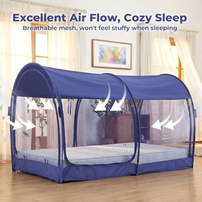 ® Bed Tent Dream Tent Bed Canopy Shelter Cabin Sleeping Tent Indoor Bed Curtain, view 6