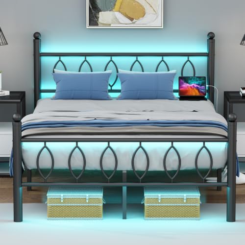 Full Size Bed Frame with Headboard, view 2